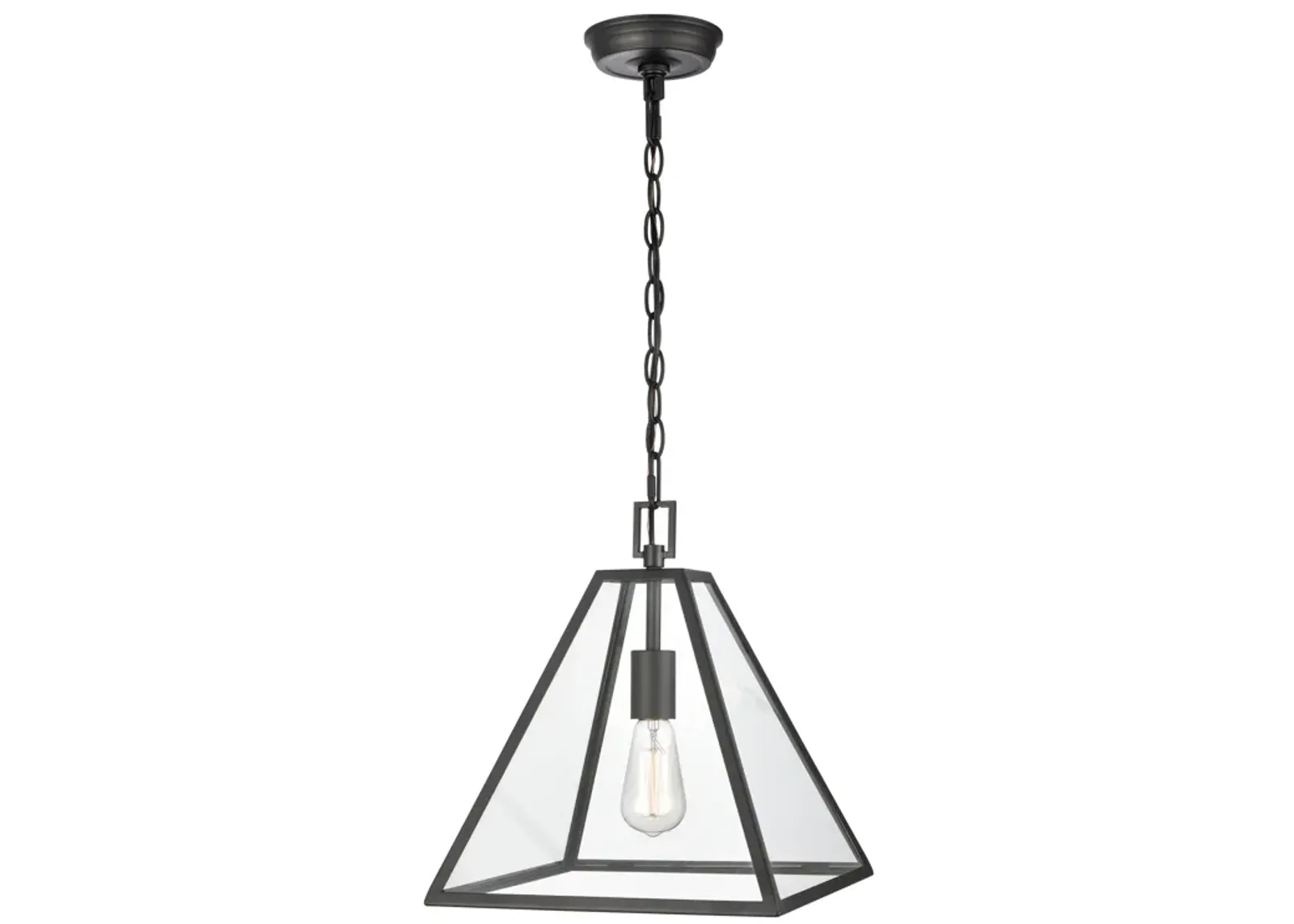 Tangent 12" Wide 1-Light Pendant - Matte black