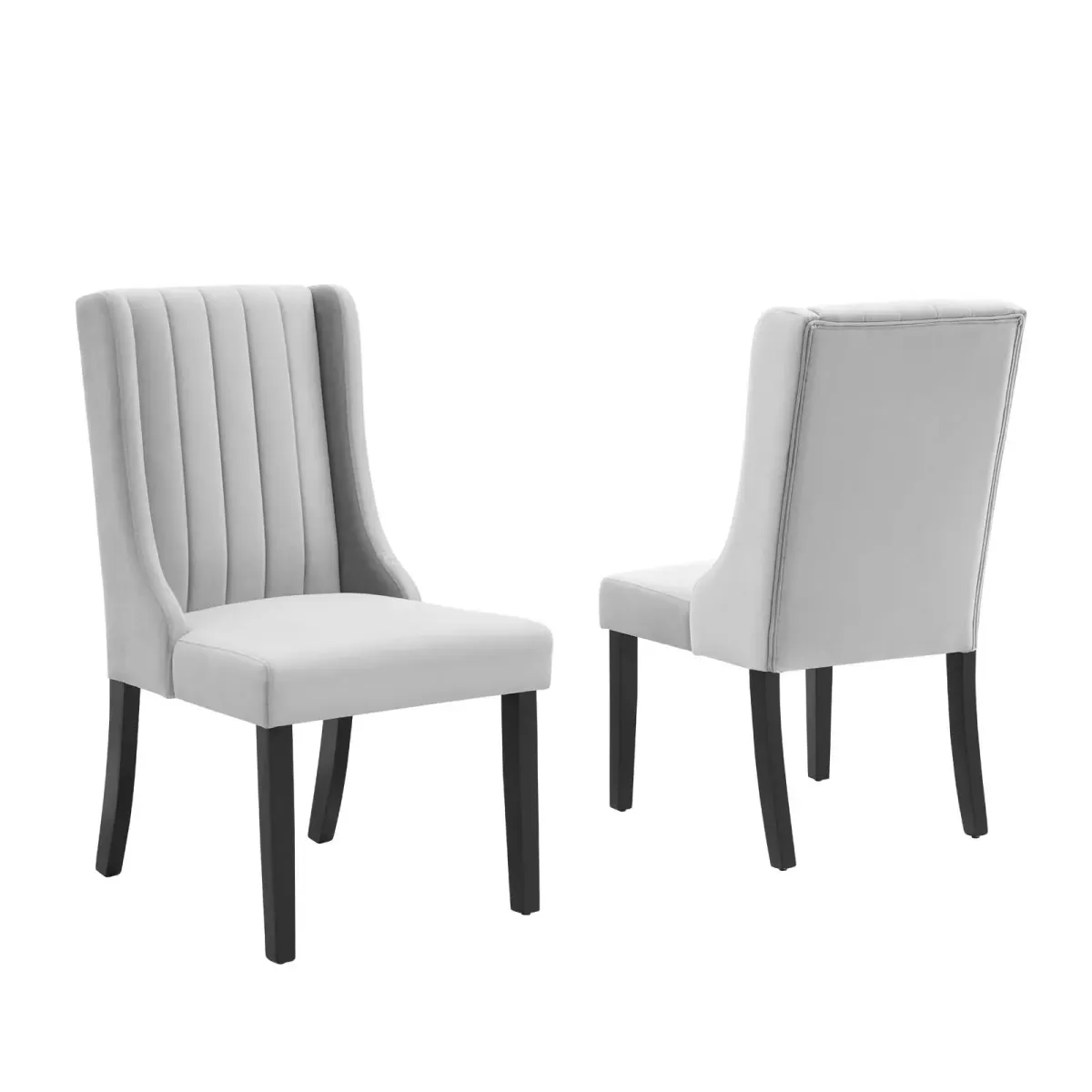 Renew Parsons Performance Velvet Dining Side Chairs - Set of 2