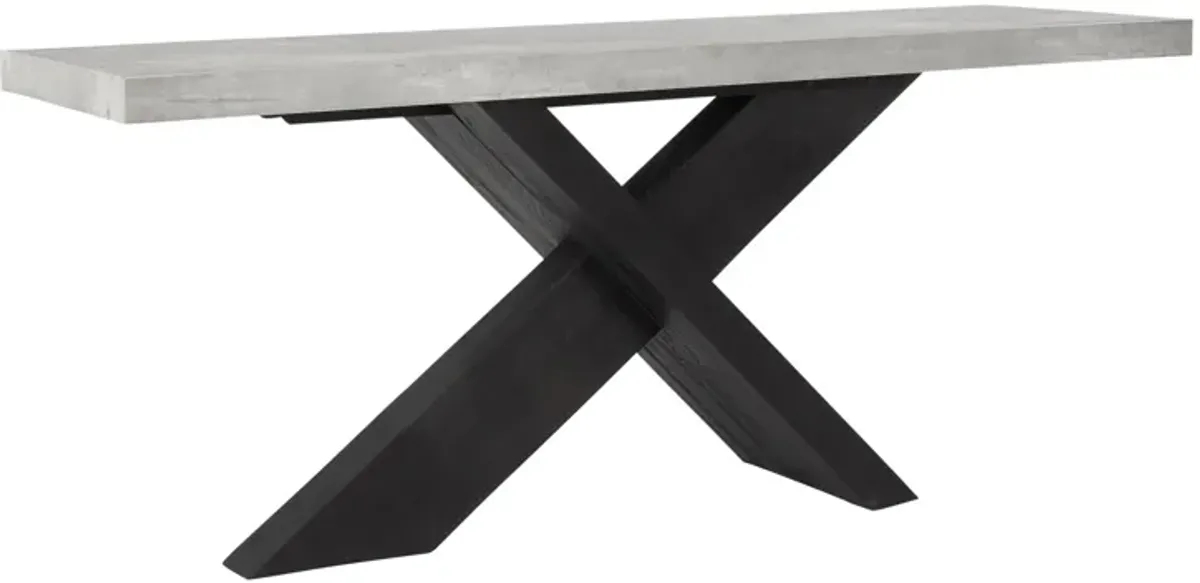 Durant Console Table Black/Antique Gray