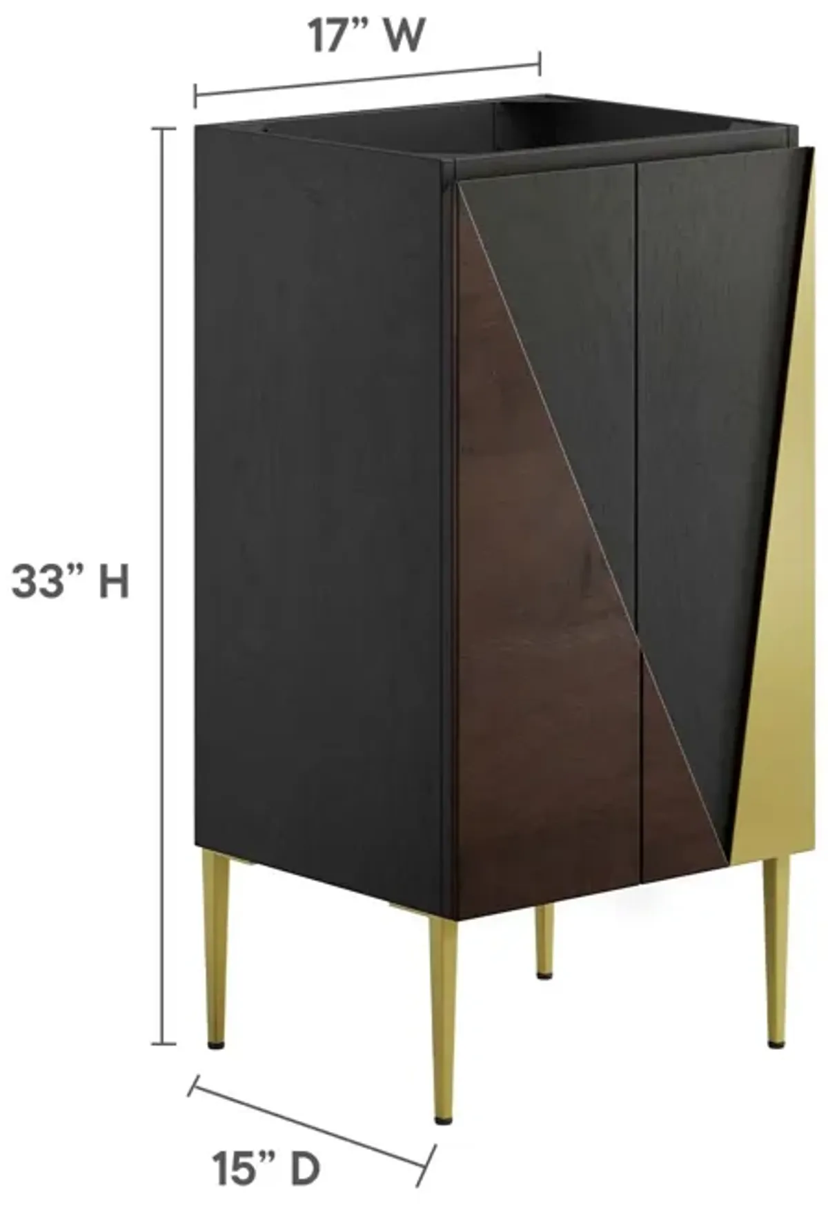 Alchemist 18" Bathroom Vanity Cabinet (Sink Basin Not Included)