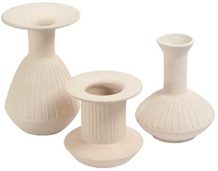 Doric Vase - Medium White