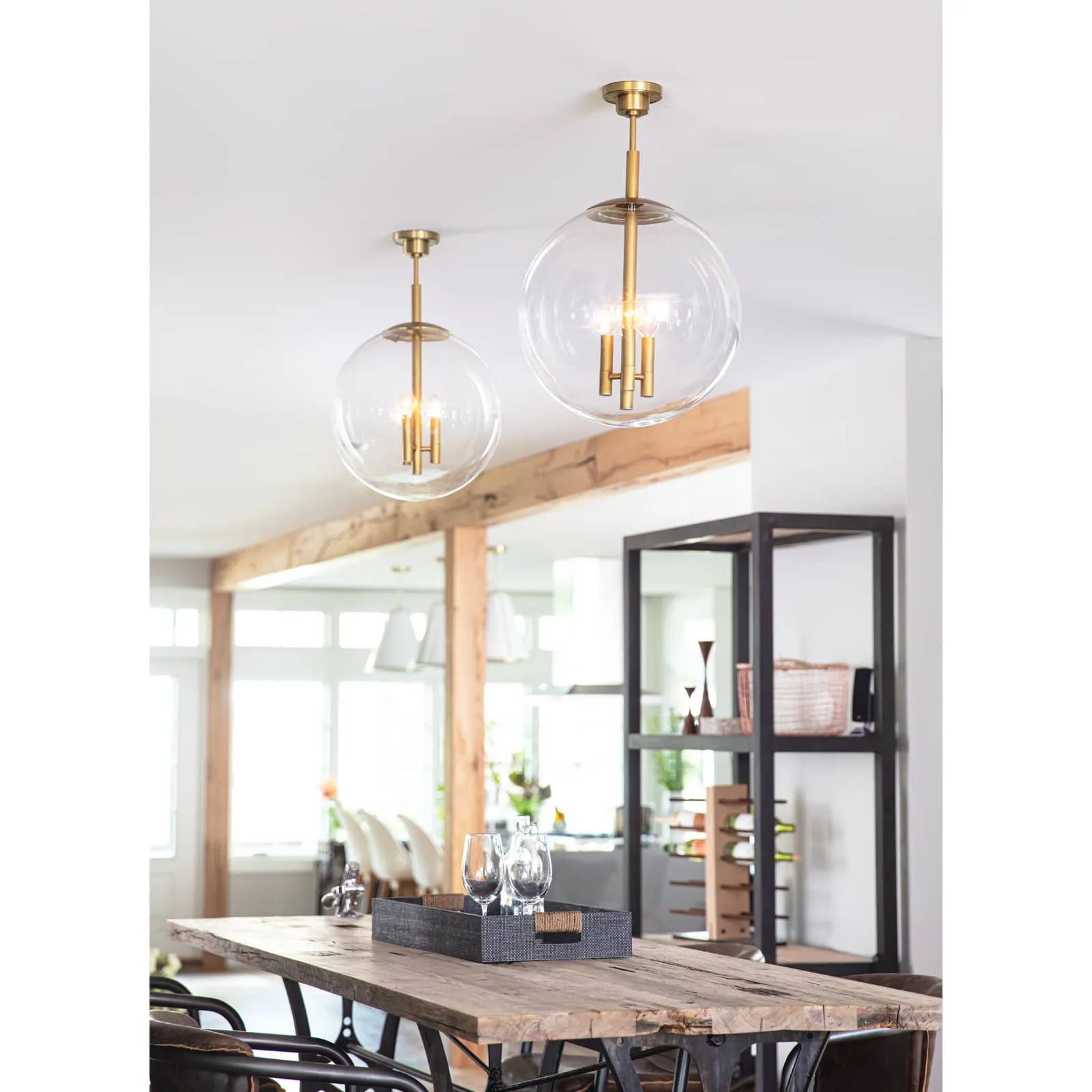 Cafe Pendant Medium (Natural Brass)