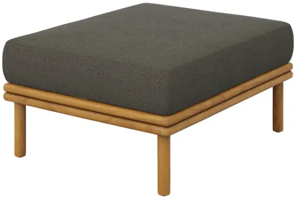 Wren Outdoor Patio Teak Wood Ottoman by Modway