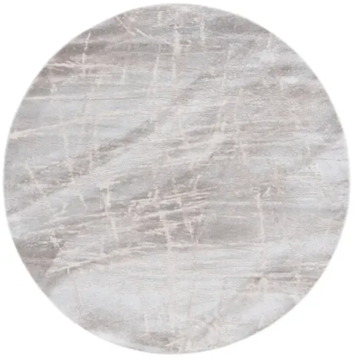 PLATINUM 542 Grey 6'-7' X 6'-7' Round Round Rug