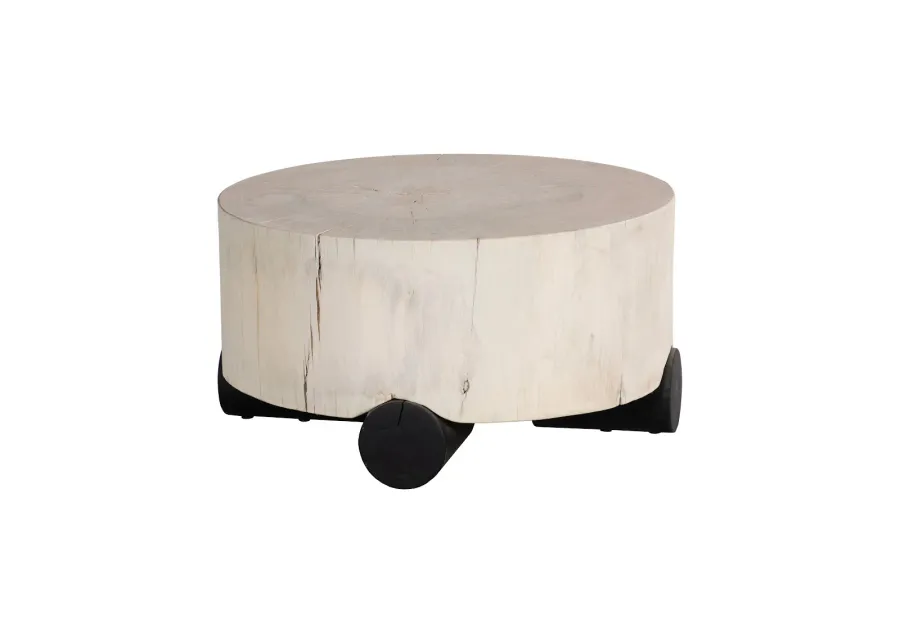 Core Coffee Table, Black Base, Bleached