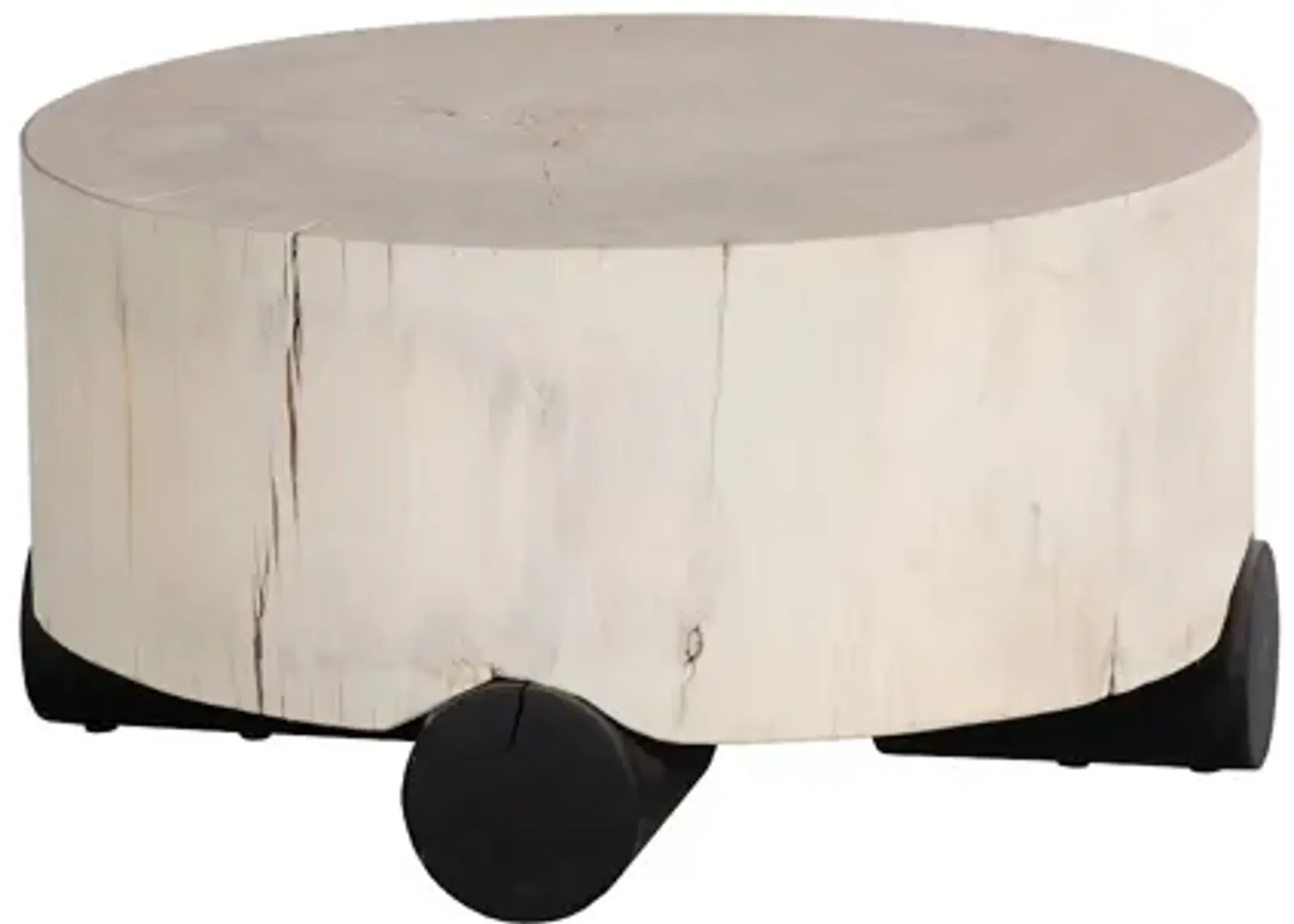 Core Coffee Table, Black Base, Bleached