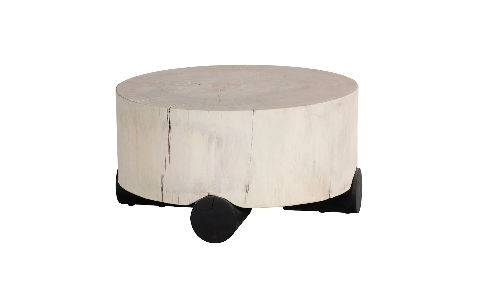 Core Coffee Table, Black Base, Bleached