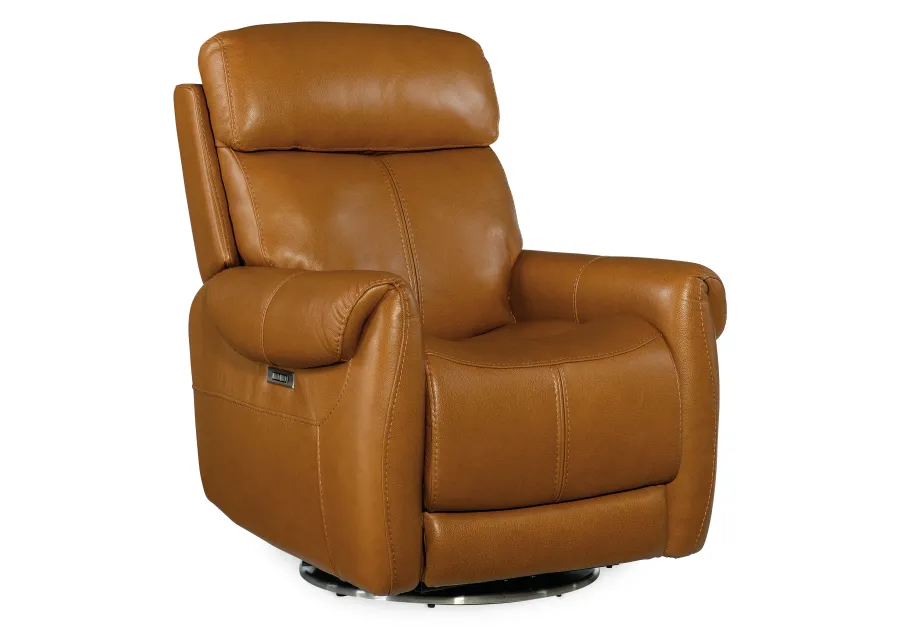 Sterling Swivel Power Recliner with Power Headrest