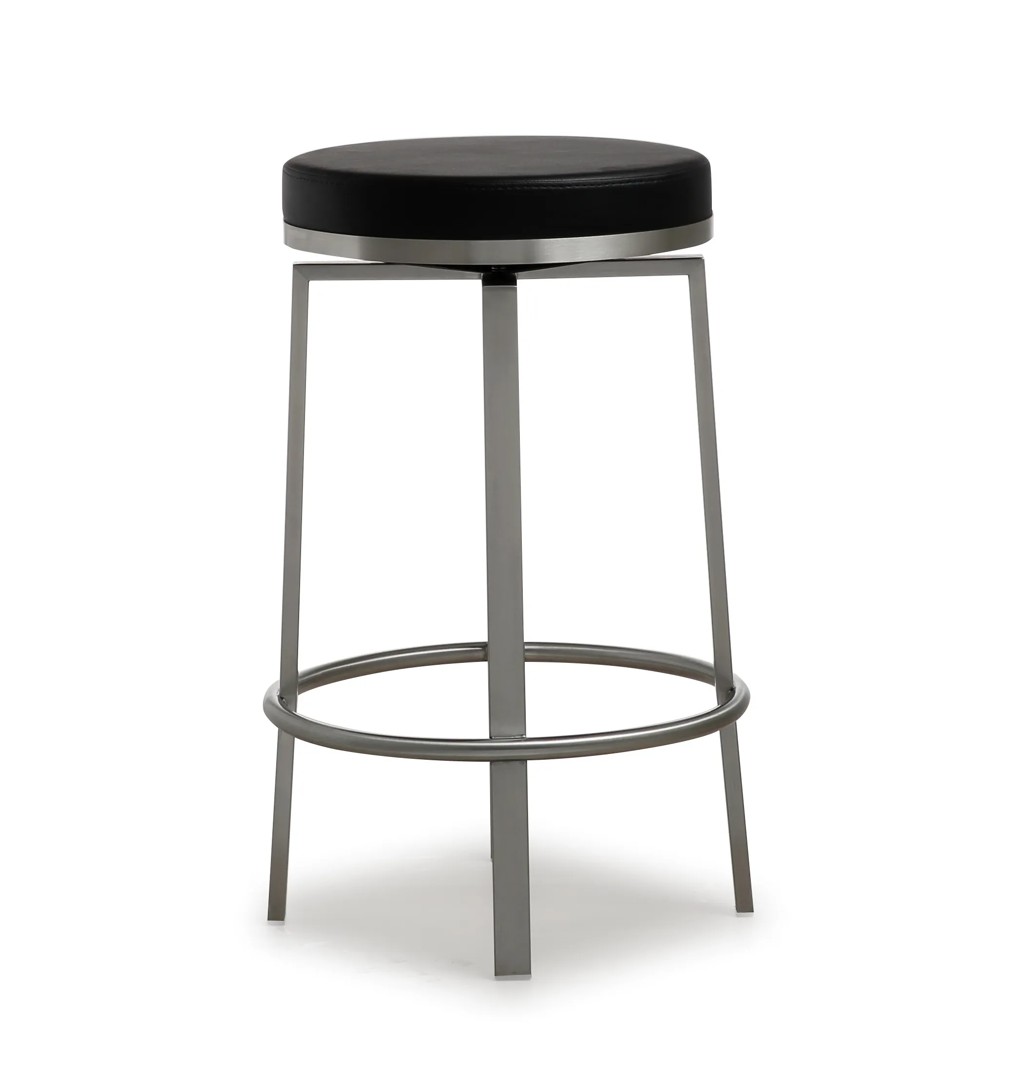 pratt black swivel counter stool - set of 2