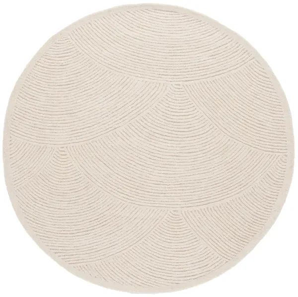 TEXTURAL Hand Tufted 6' x 6' Round area rug