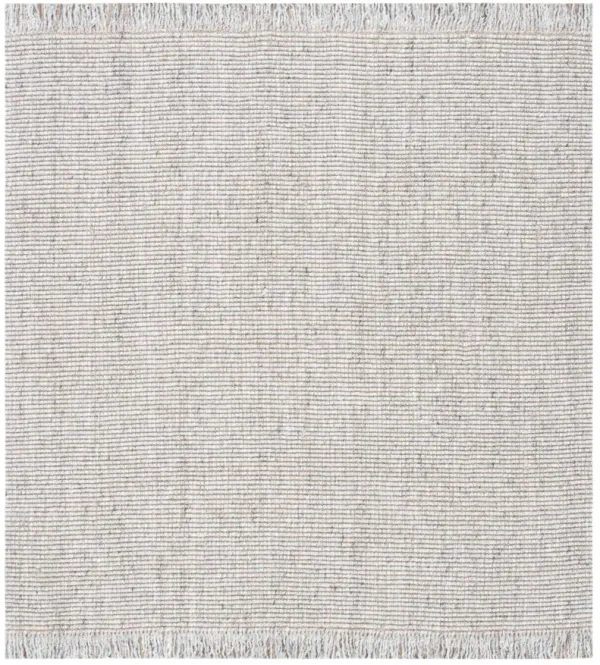 NATURAL FIBER 826 SILVER  4' x 4' Square Square Rug