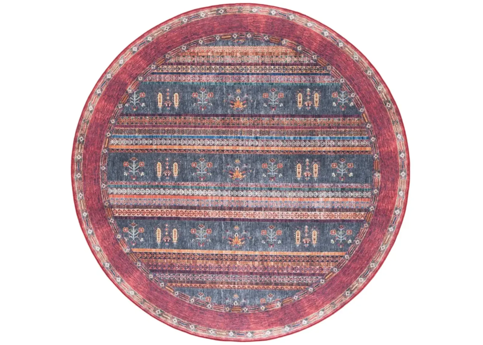 ORLANDO 750 RUST  6'-7' x 6'-7' Round Round Rug