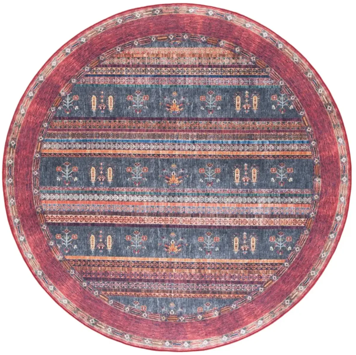 ORLANDO 750 RUST  6'-7' x 6'-7' Round Round Rug