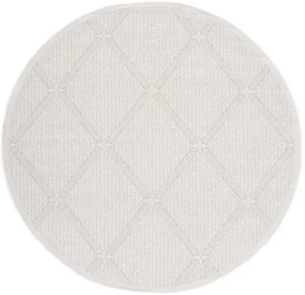 Safavieh BERMUDA 800 Collection BMU811A-7R Cream / Beige 6'-7" X 6'-7" Round