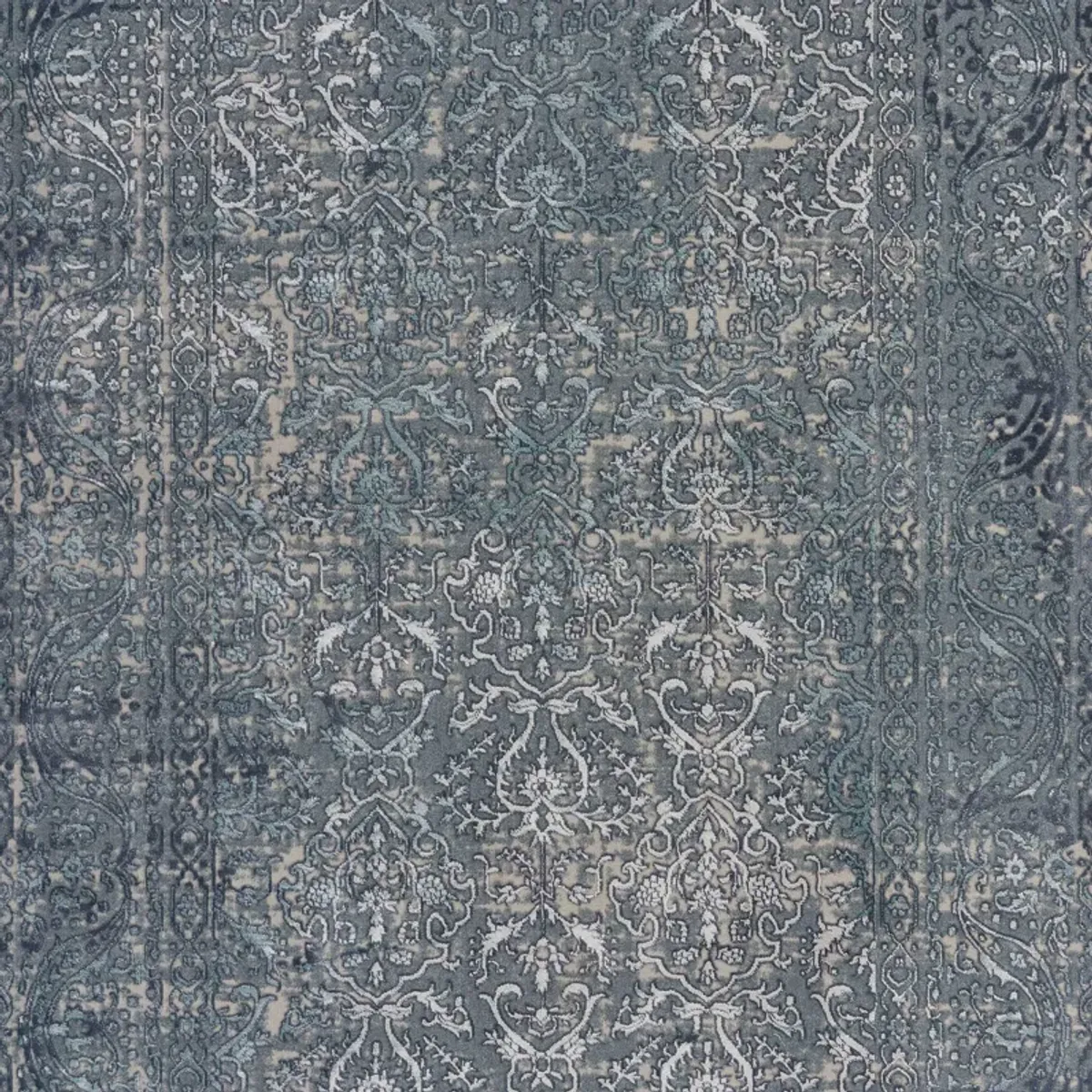 Imagica Neutral Distressed Dusk Contemporary Area Rug  7'9" x 10'9"