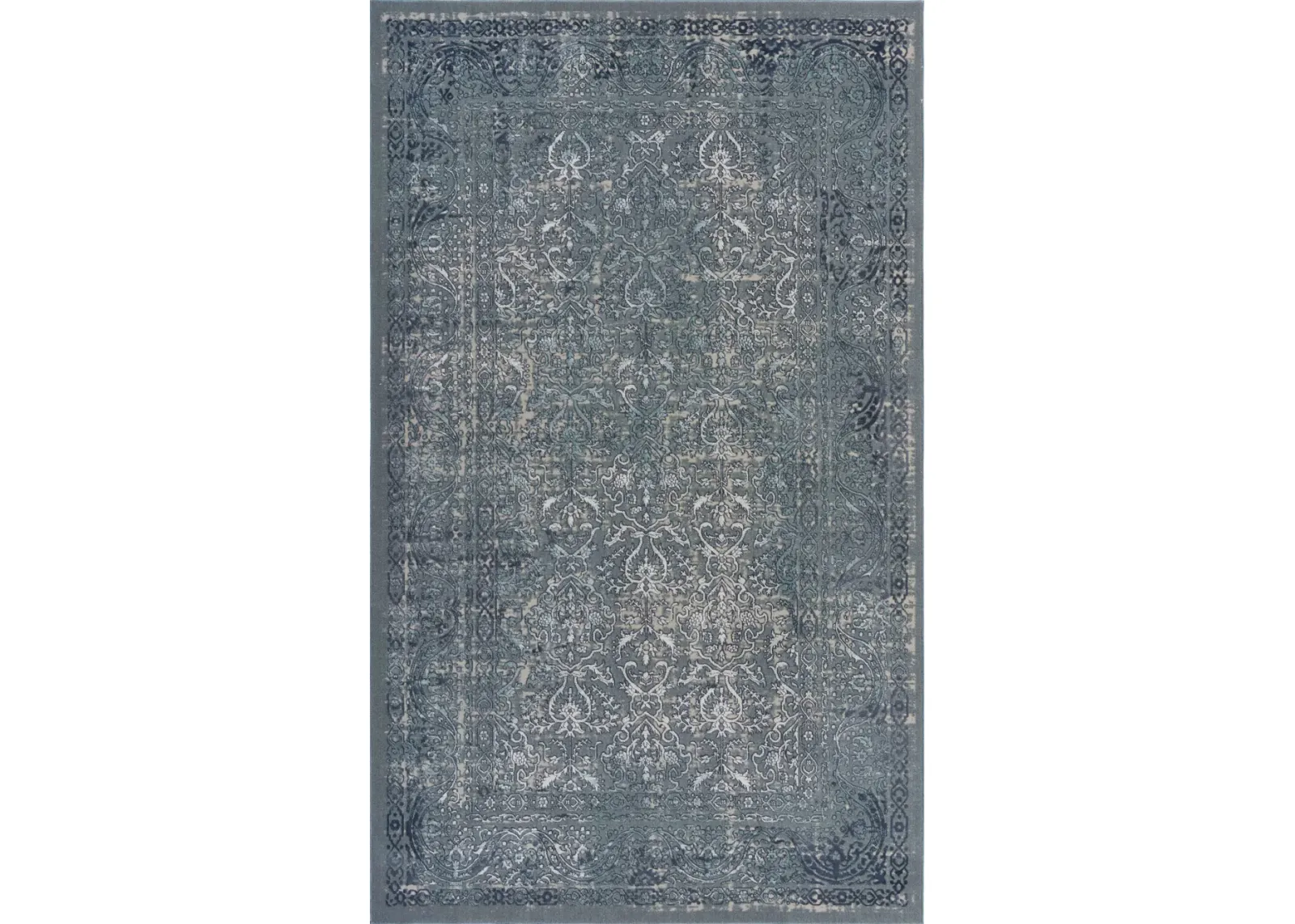 Imagica Neutral Distressed Dusk Contemporary Area Rug  7'9" x 10'9"