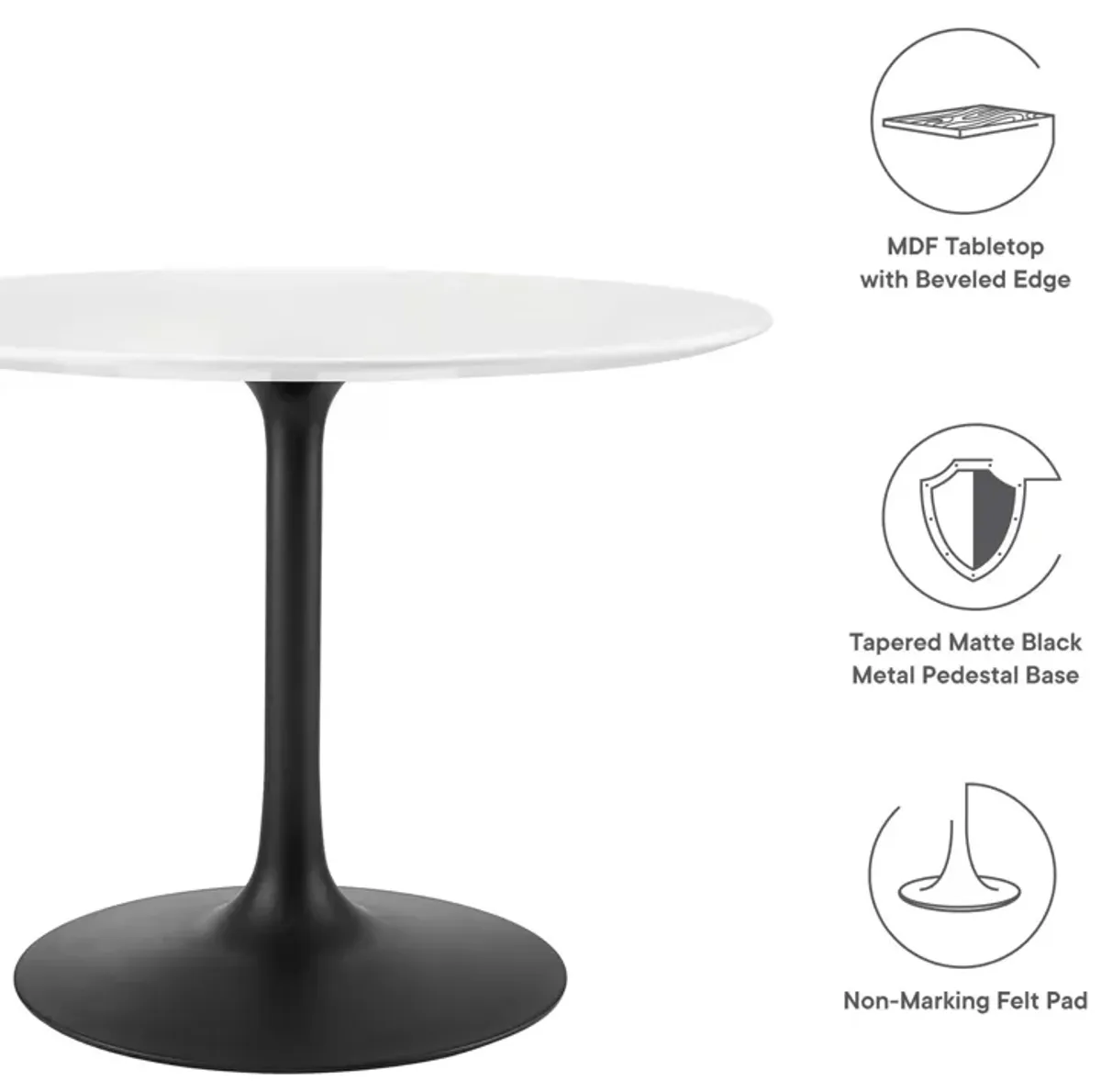 Lippa 40" Round Dining Table