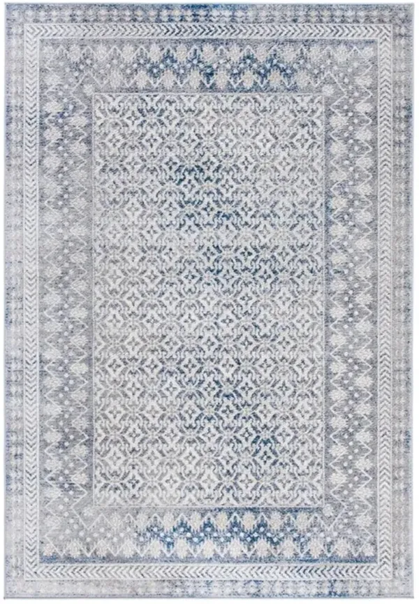 Brentwood 899 Ivory / Light Grey 9' X 12' Large Rectangle Powerloomed Rug