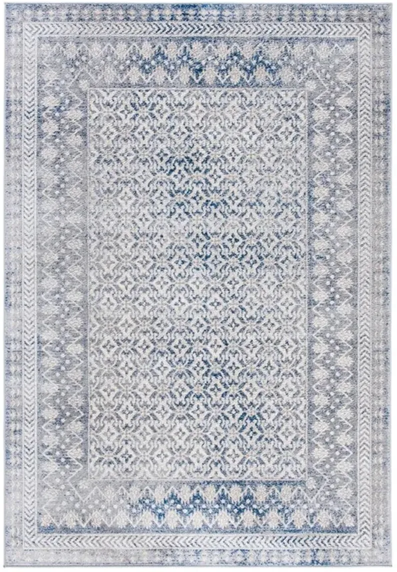 Brentwood 899 Ivory / Light Grey 9' X 12' Large Rectangle Powerloomed Rug