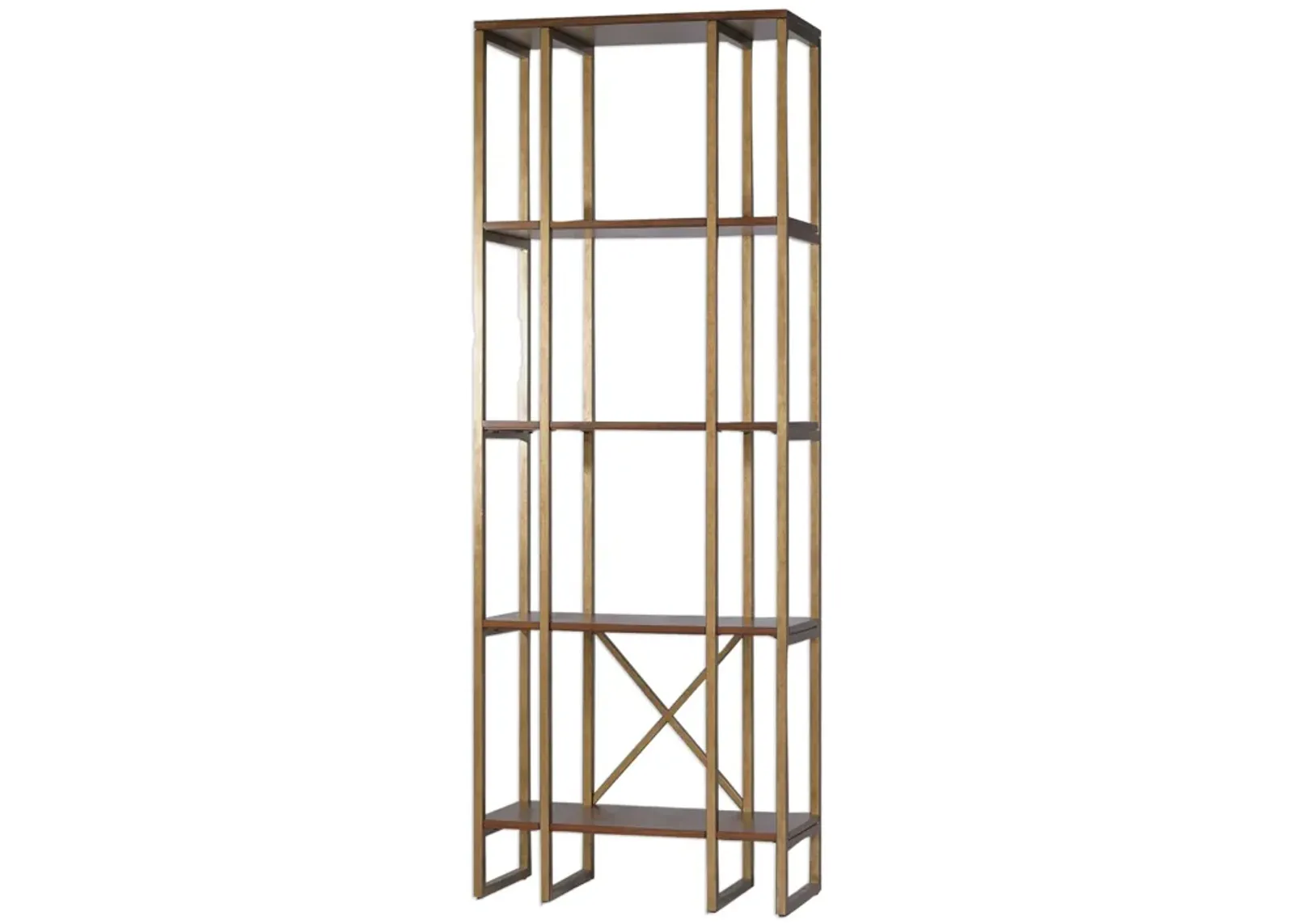 Karishma Antique Gold Etagere