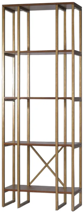 Karishma Antique Gold Etagere