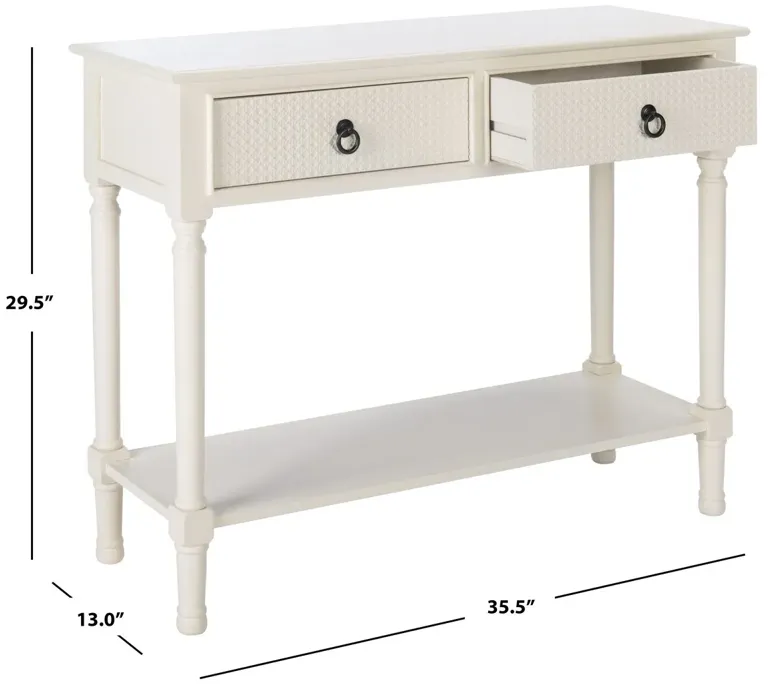 HAINES 2DRW CONSOLE TABLE