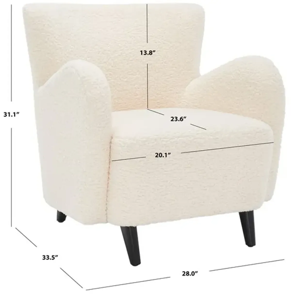 Rayanne Modern Wingback Chair