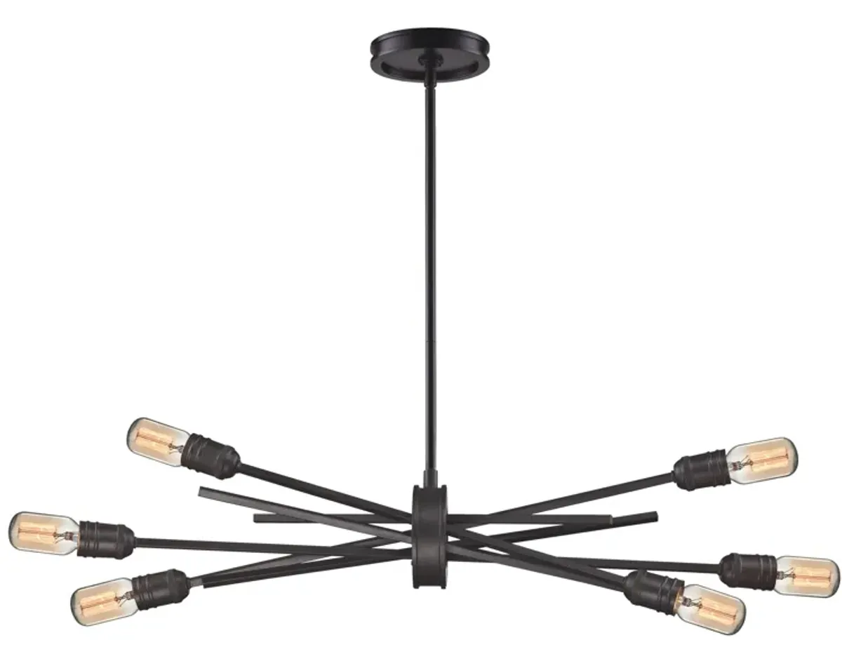 Xenia 31" Wide 6-Light Chandelier - Oil Rubbed Bronze