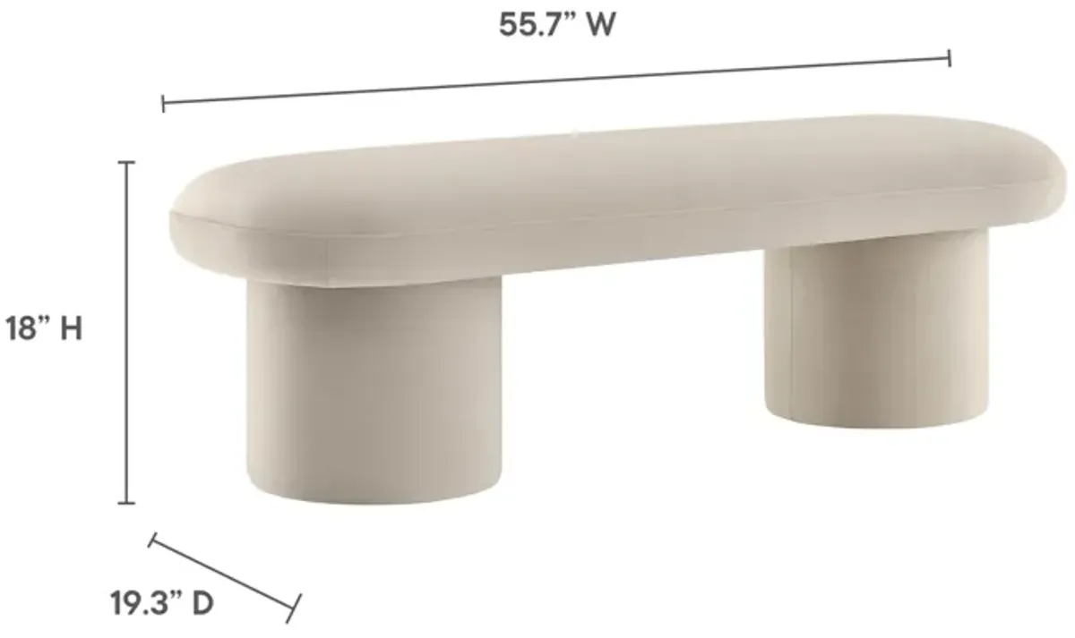 Orla Performance Velvet Bench by Modway
