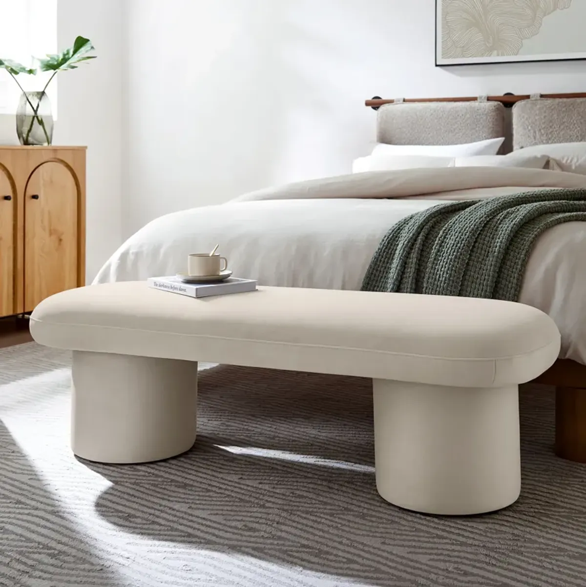 Orla Performance Velvet Bench by Modway