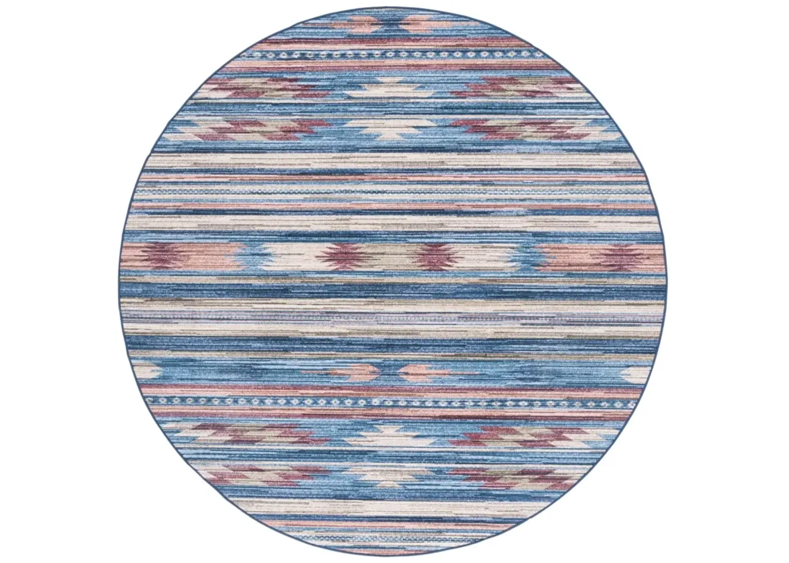 ARIZONA 930 BLUE  6' x 6' Round Round Rug