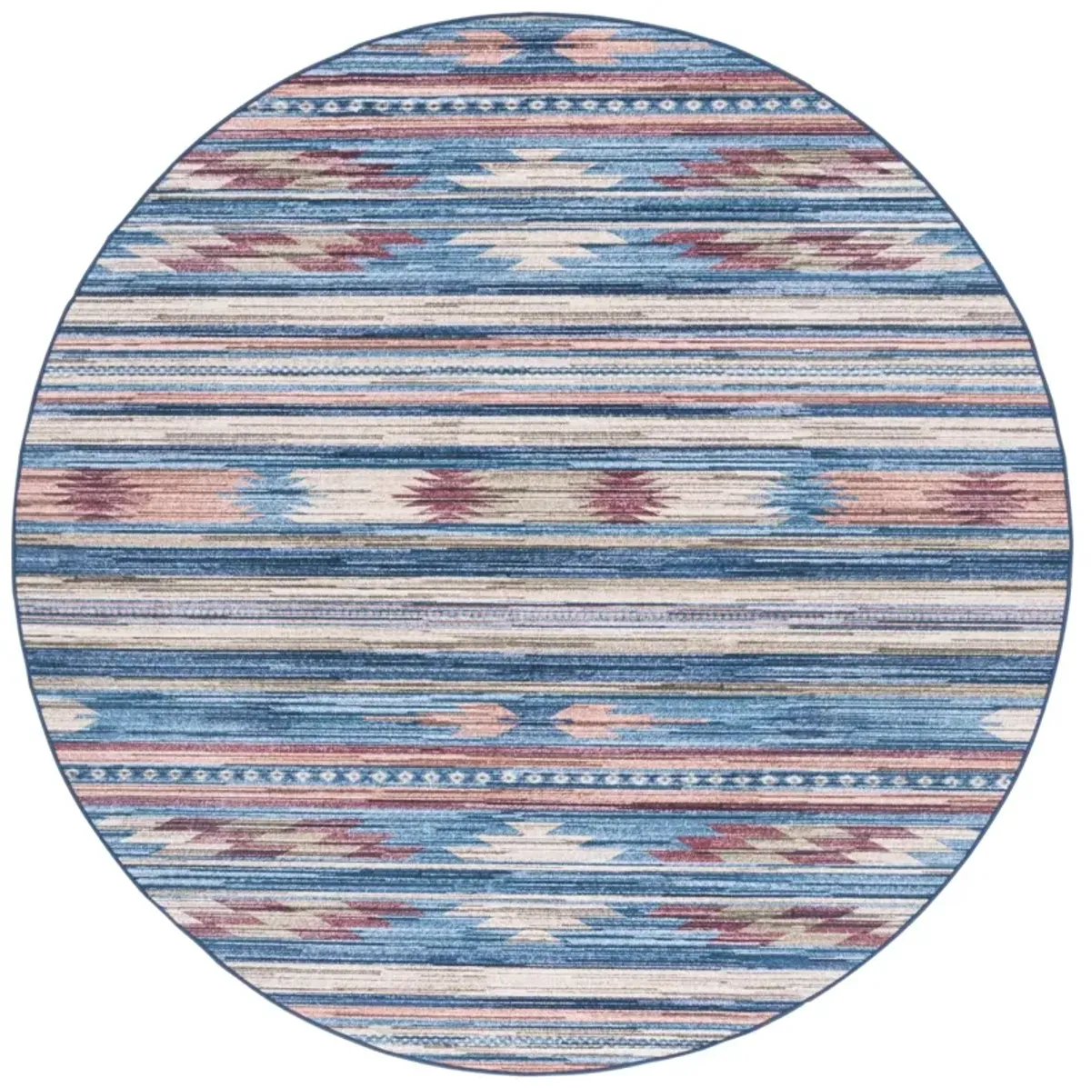 ARIZONA 930 BLUE  6' x 6' Round Round Rug