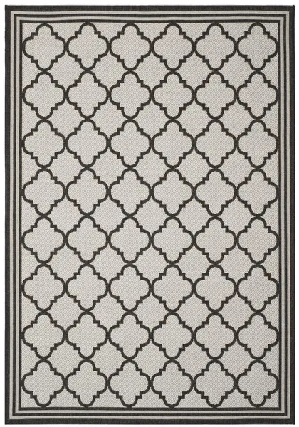 LINDEN 121 Collection LND121A-4 Light Grey / Charcoal 4' X 6'