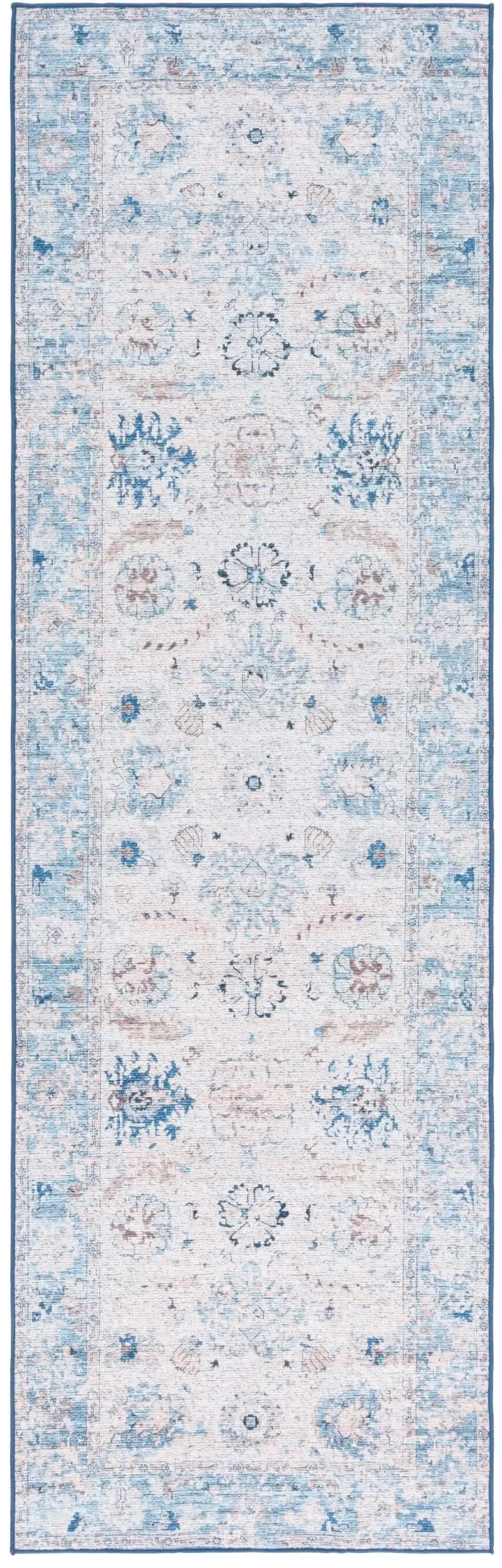 ARIZONA 908 BLUE  2'-6' x 8' Runner Rug