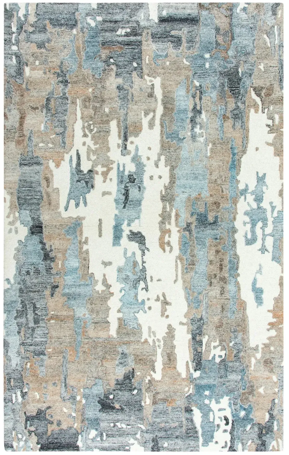 Essence Sand Abstract Wool/Recycled Polyester 5' x 7'6" Rectangle Rug