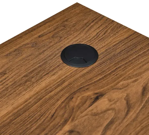 Render Wood Desk and File Cabinet Set