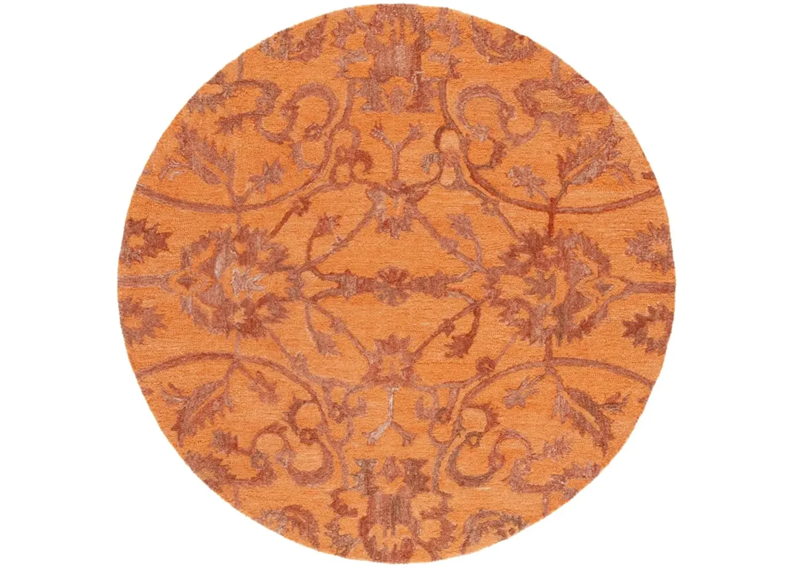 ANATOLIA 401 RUST 6' x 6' Round Round Rug