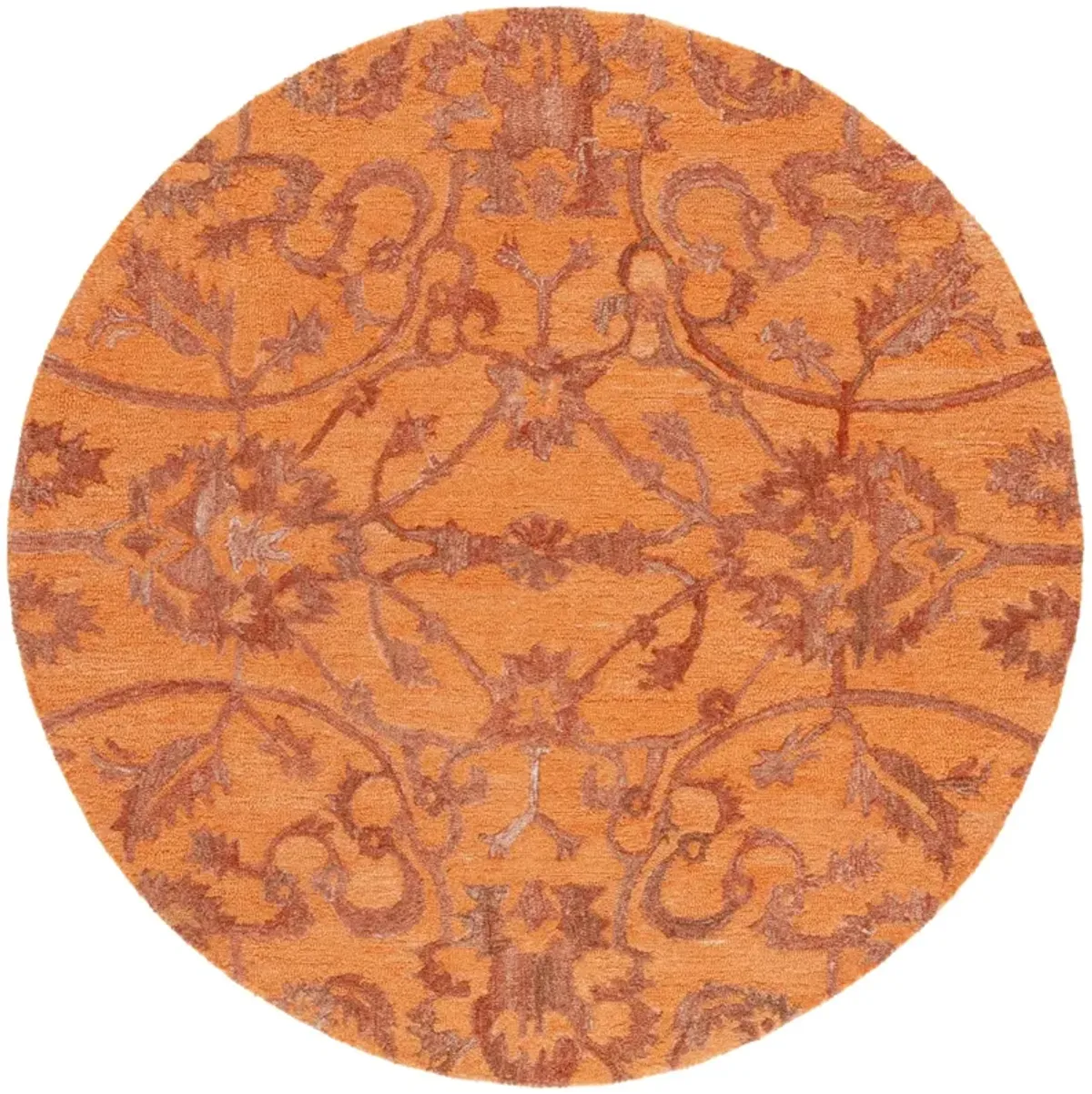 ANATOLIA 401 RUST 6' x 6' Round Round Rug