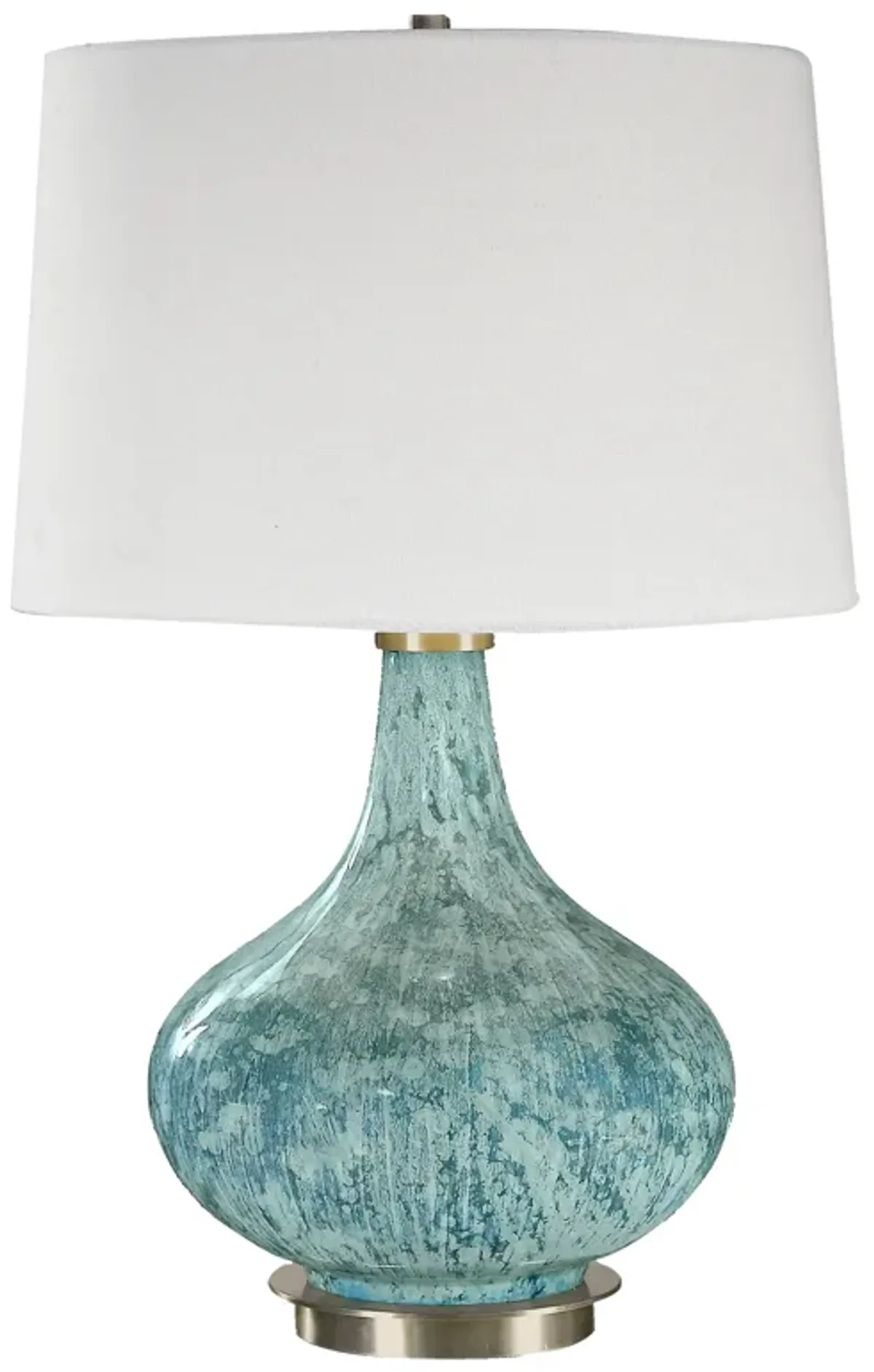 Celinda Blue Gray Glass Lamp