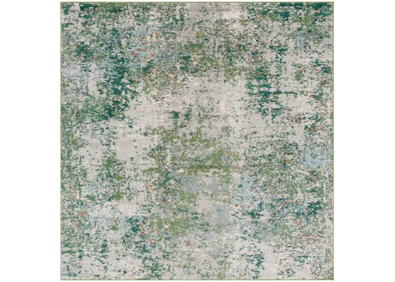 MADISON 453 GREEN  6'-7' x 6'-7' Square Square Rug