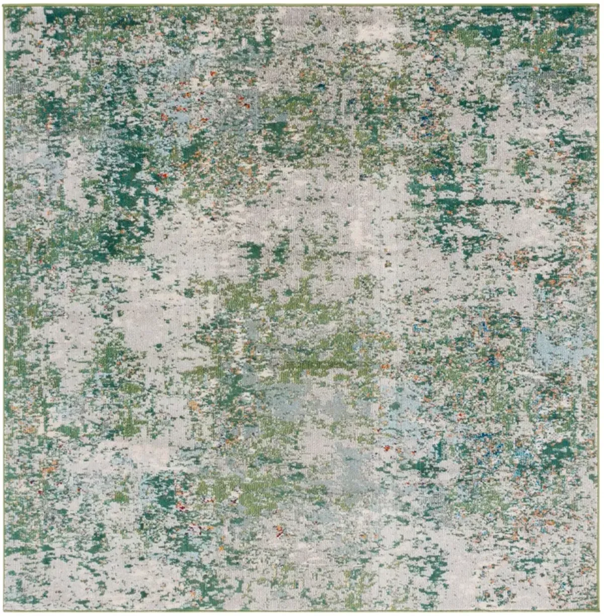 MADISON 453 GREEN  6'-7' x 6'-7' Square Square Rug