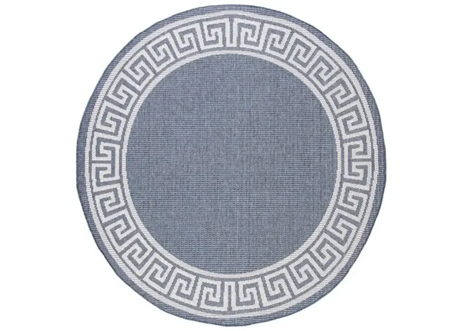 Safavieh BERMUDA 800 Collection BMU820M-7R Dark Blue / Ivory 6'-7" X 6'-7" Round