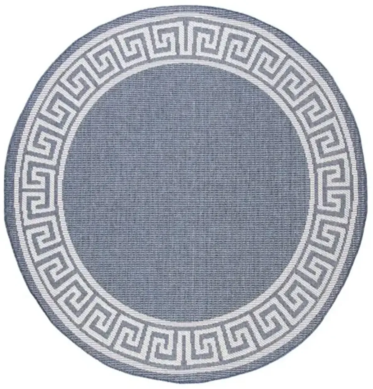 Safavieh BERMUDA 800 Collection BMU820M-7R Dark Blue / Ivory 6'-7" X 6'-7" Round