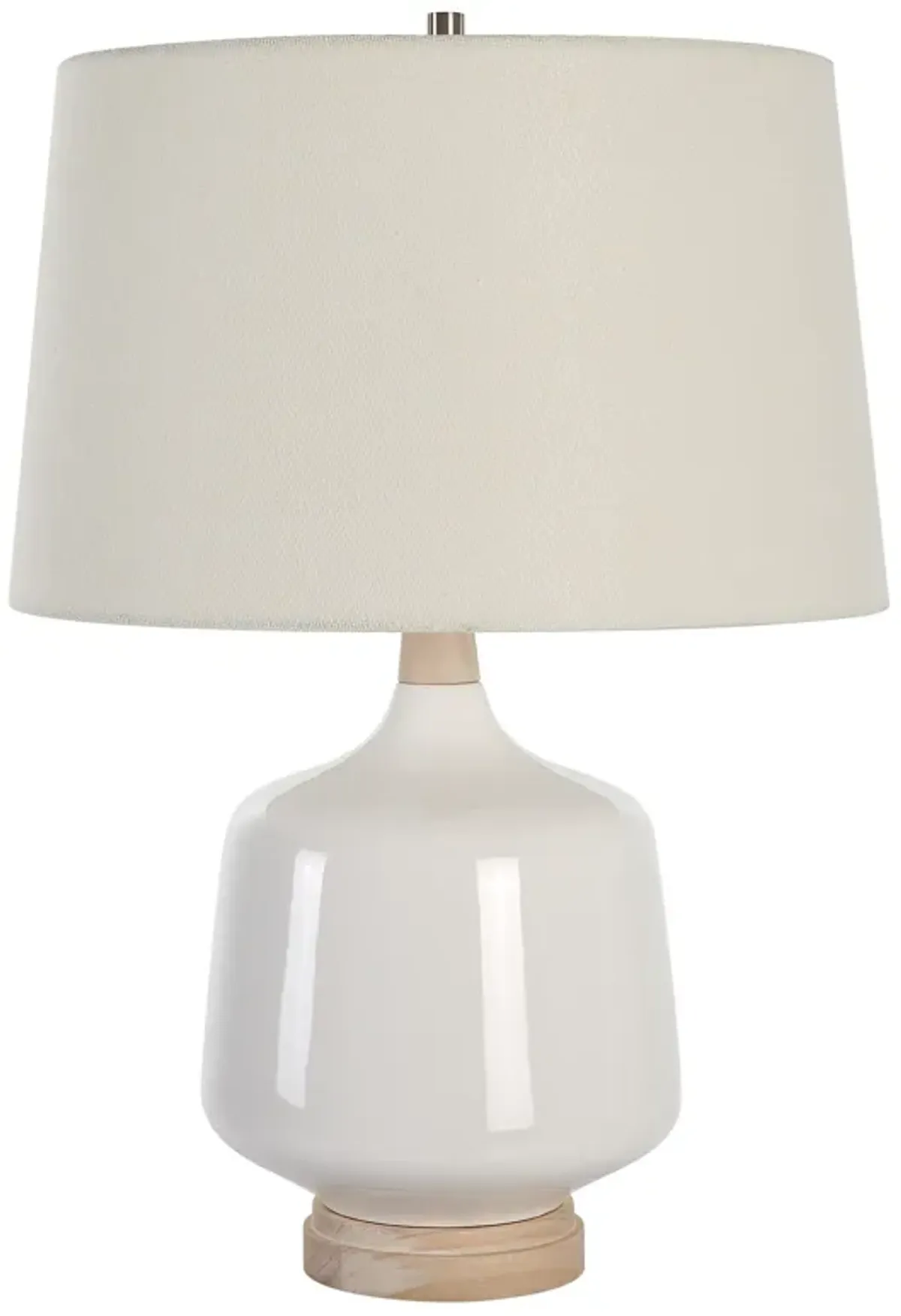 Opal Gloss White Table Lamp