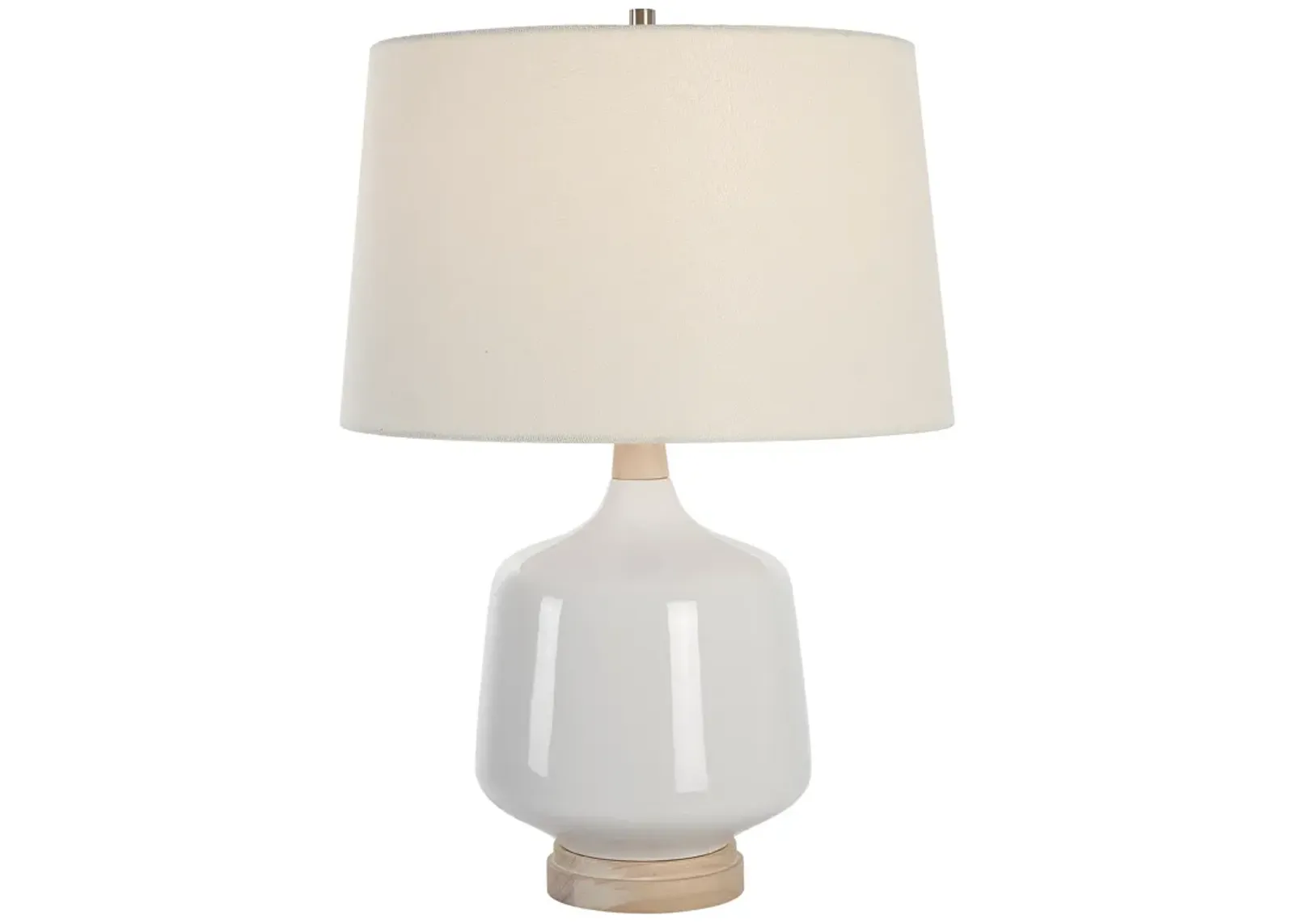 Opal Gloss White Table Lamp