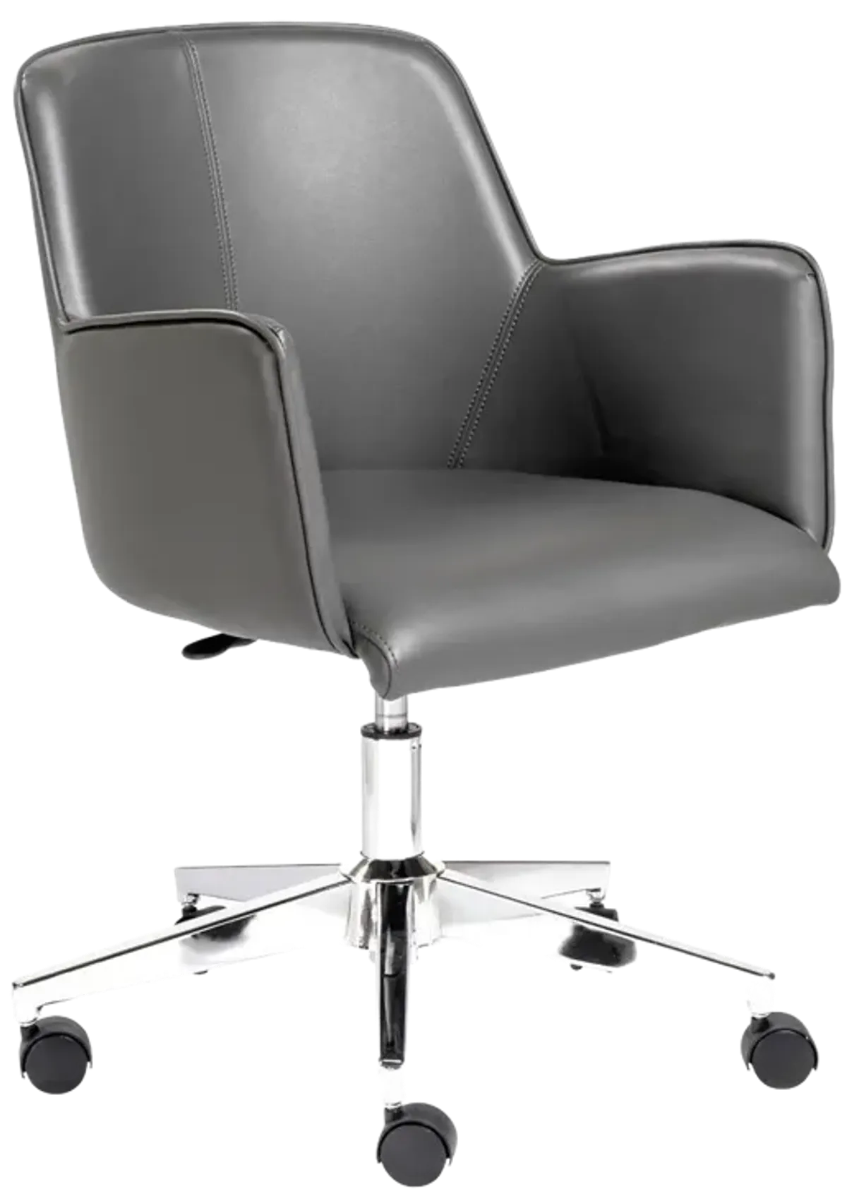 Sunny Pro Office Chair in Gray with Chrome Base