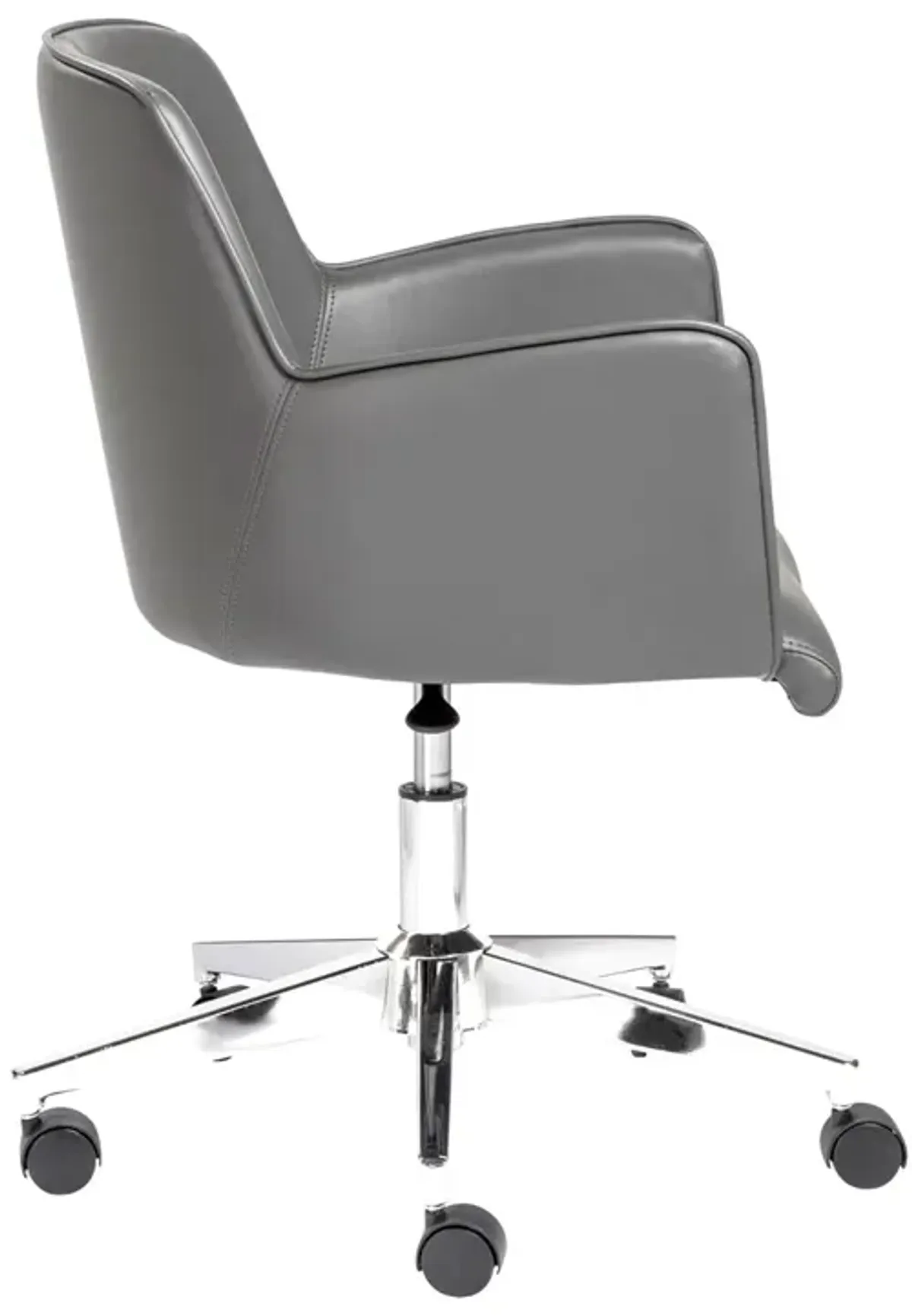 Sunny Pro Office Chair in Gray with Chrome Base