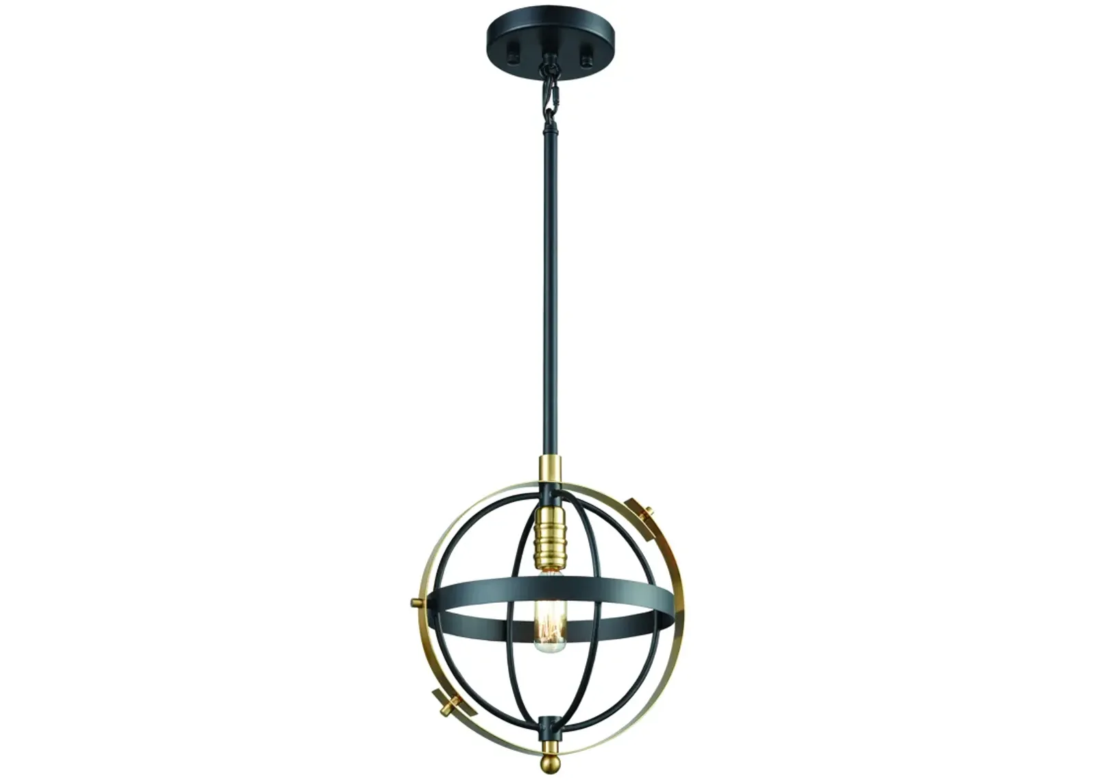 Caldwell 10" Wide 1-Light Mini Pendant - Matte Black