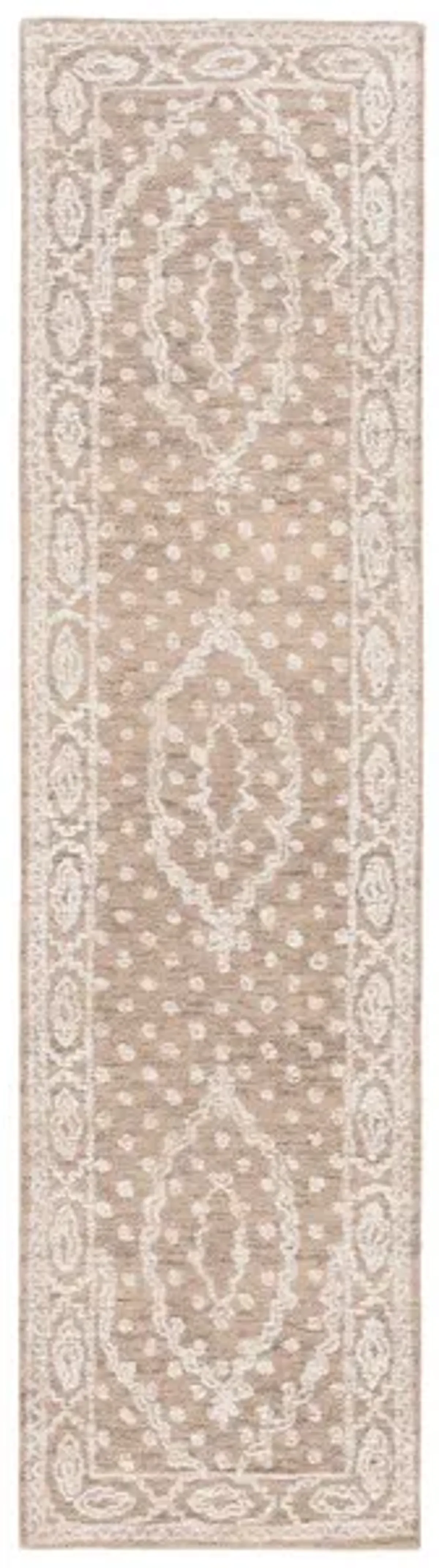 EBONY 306 Beige  2'-3' X 9' Runner Rug