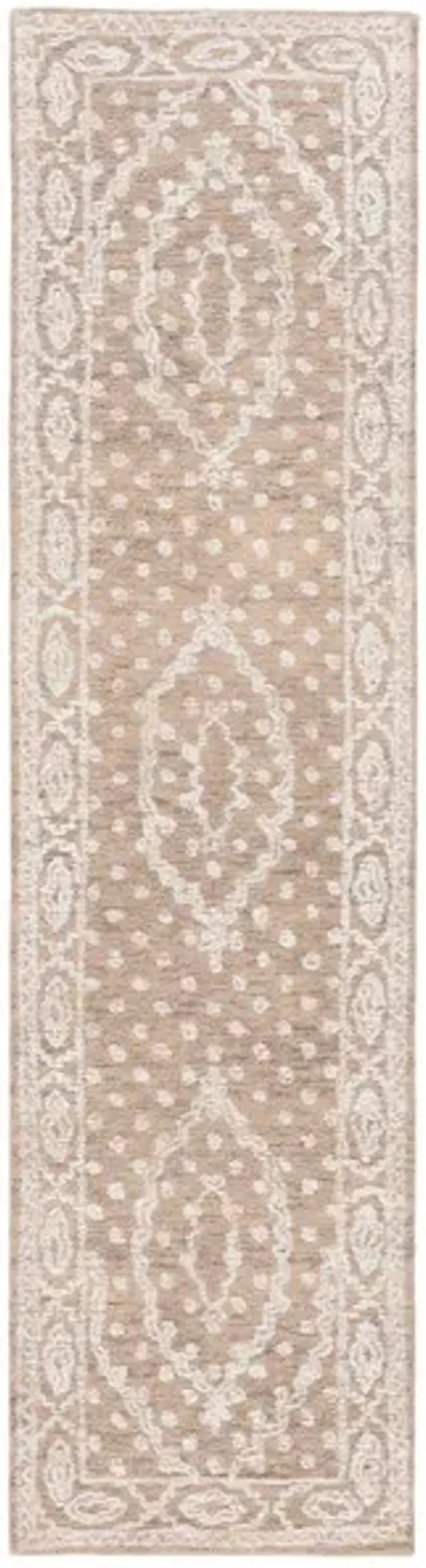 EBONY 306 Beige  2'-3' X 9' Runner Rug